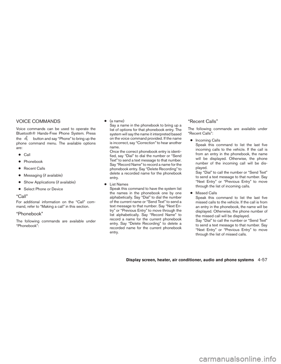NISSAN MURANO PLATINUM 2015  Owners Manual 