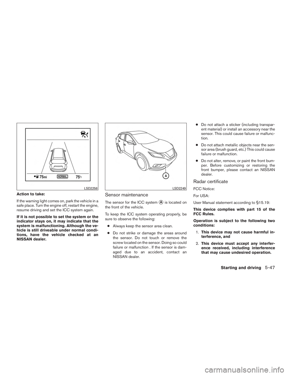 NISSAN MURANO PLATINUM 2015  Owners Manual 