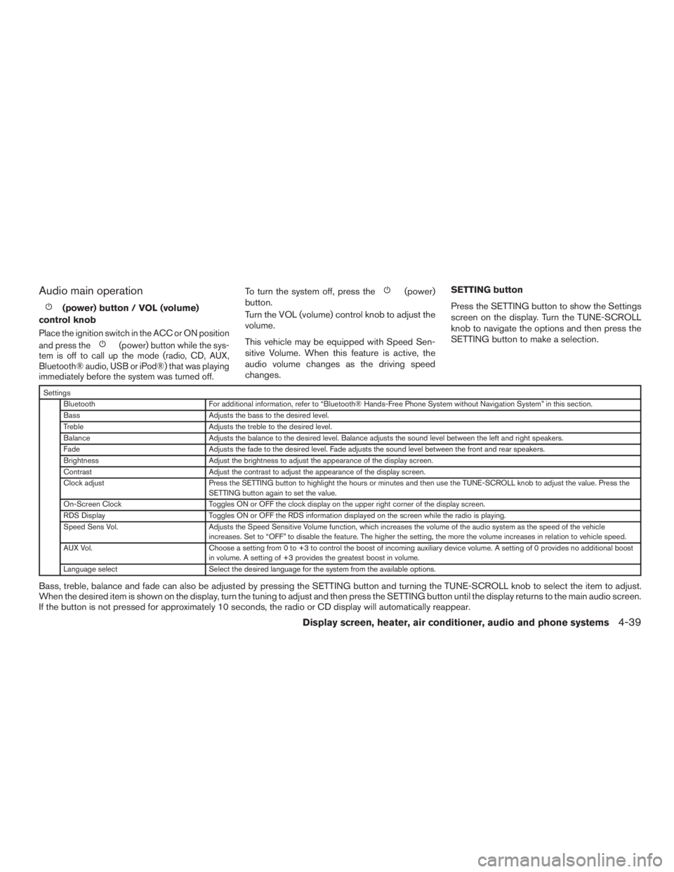 NISSAN MURANO PLATINUM 2017  Owners Manual 