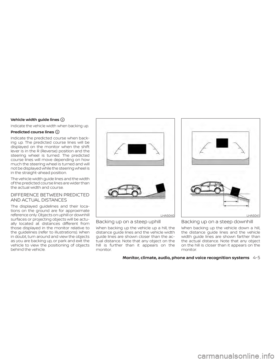 NISSAN MURANO 2022  Owners Manual LHA5040LHA5041 