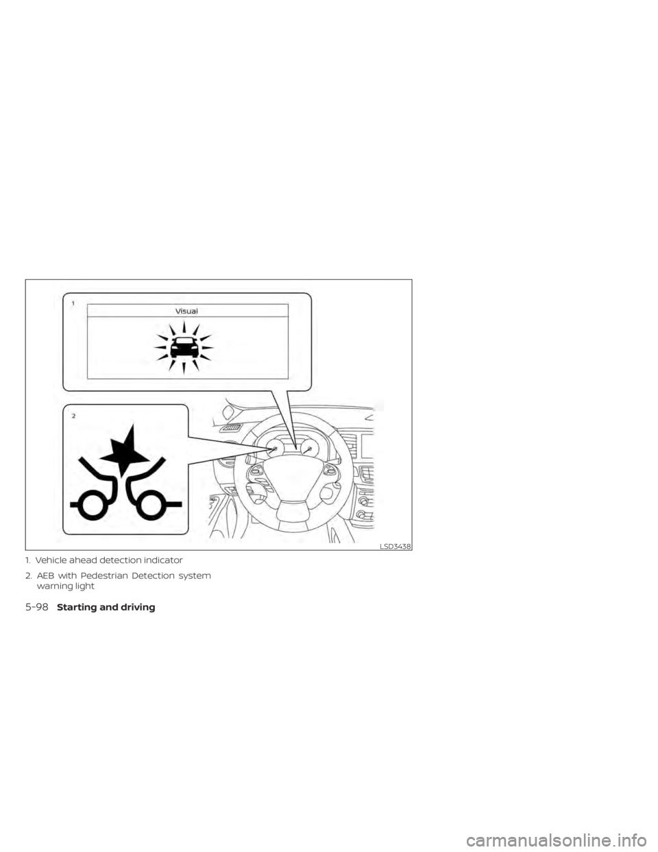 NISSAN MURANO 2022  Owners Manual LSD3438
5-98Starting and driving 