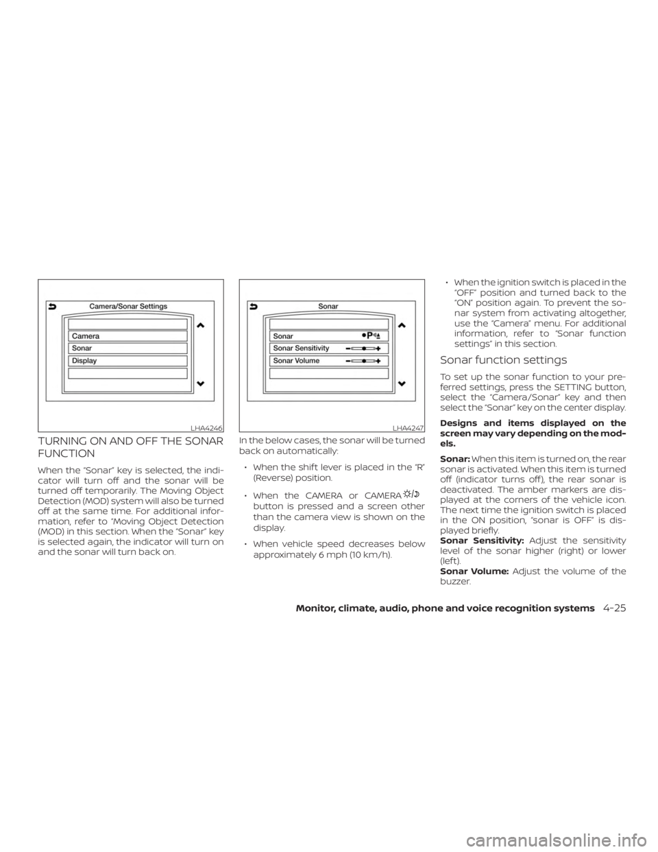 NISSAN PATHFINDER SV 2019  Owners Manual 