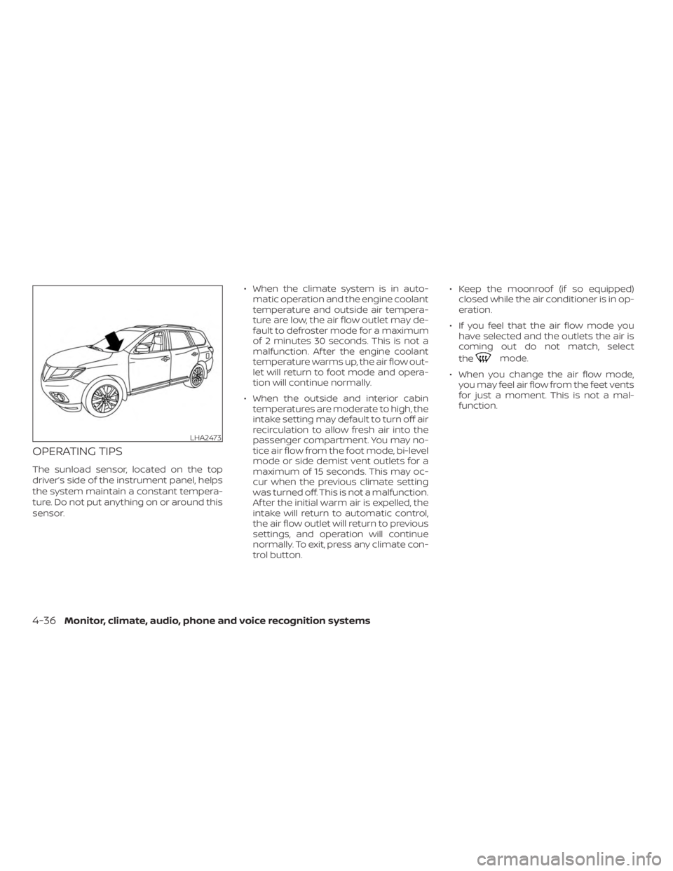 NISSAN PATHFINDER SV 2019  Owners Manual 
