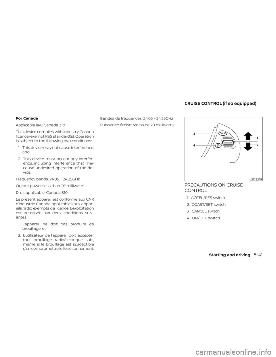 NISSAN PATHFINDER SV 2019  Owners Manual 