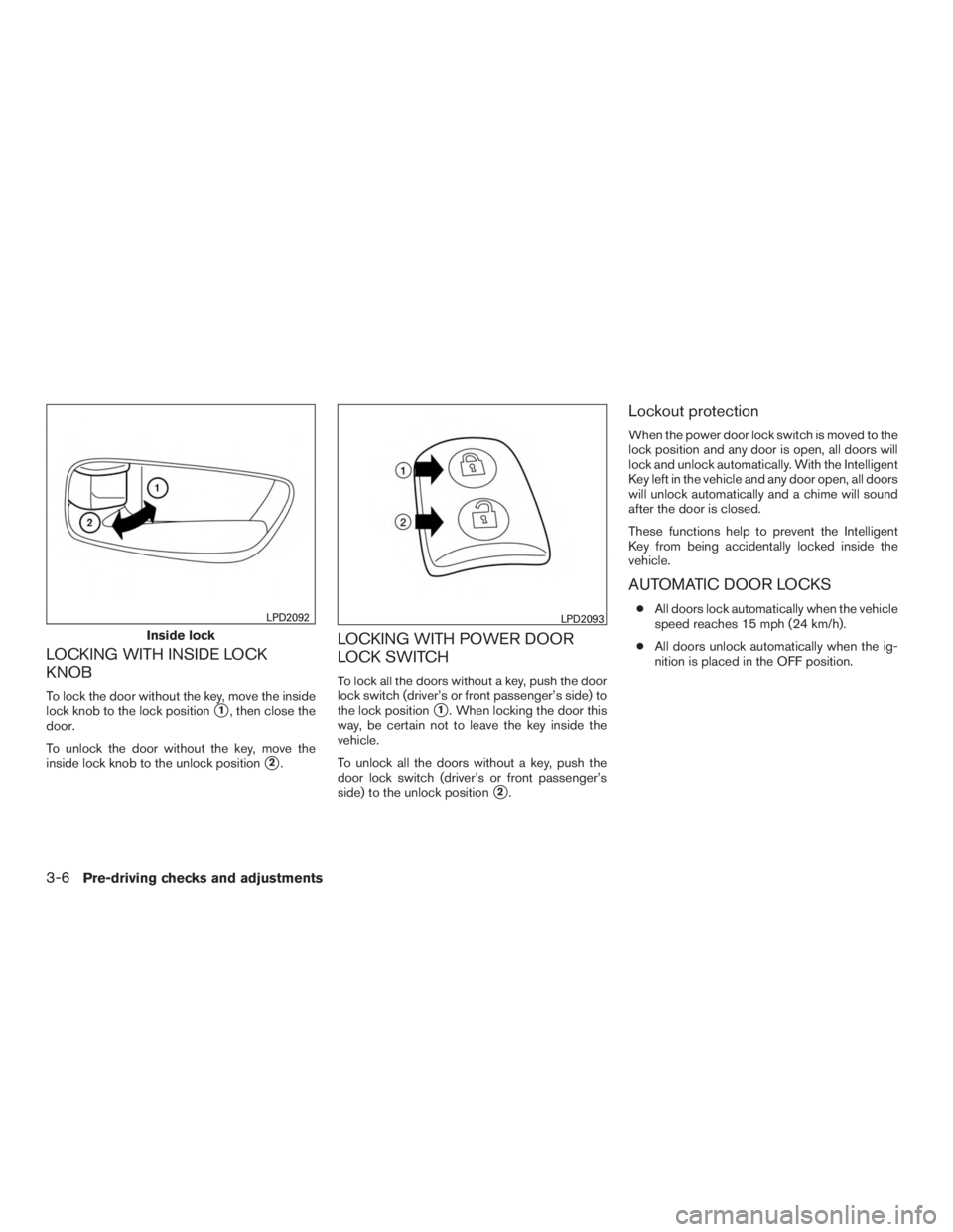 NISSAN PATHFINDER PLATINUM 2016  Owners Manual 