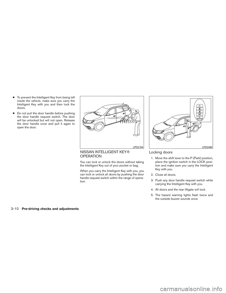 NISSAN PATHFINDER PLATINUM 2016  Owners Manual 