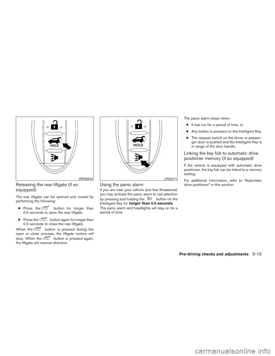 NISSAN PATHFINDER PLATINUM 2016  Owners Manual 