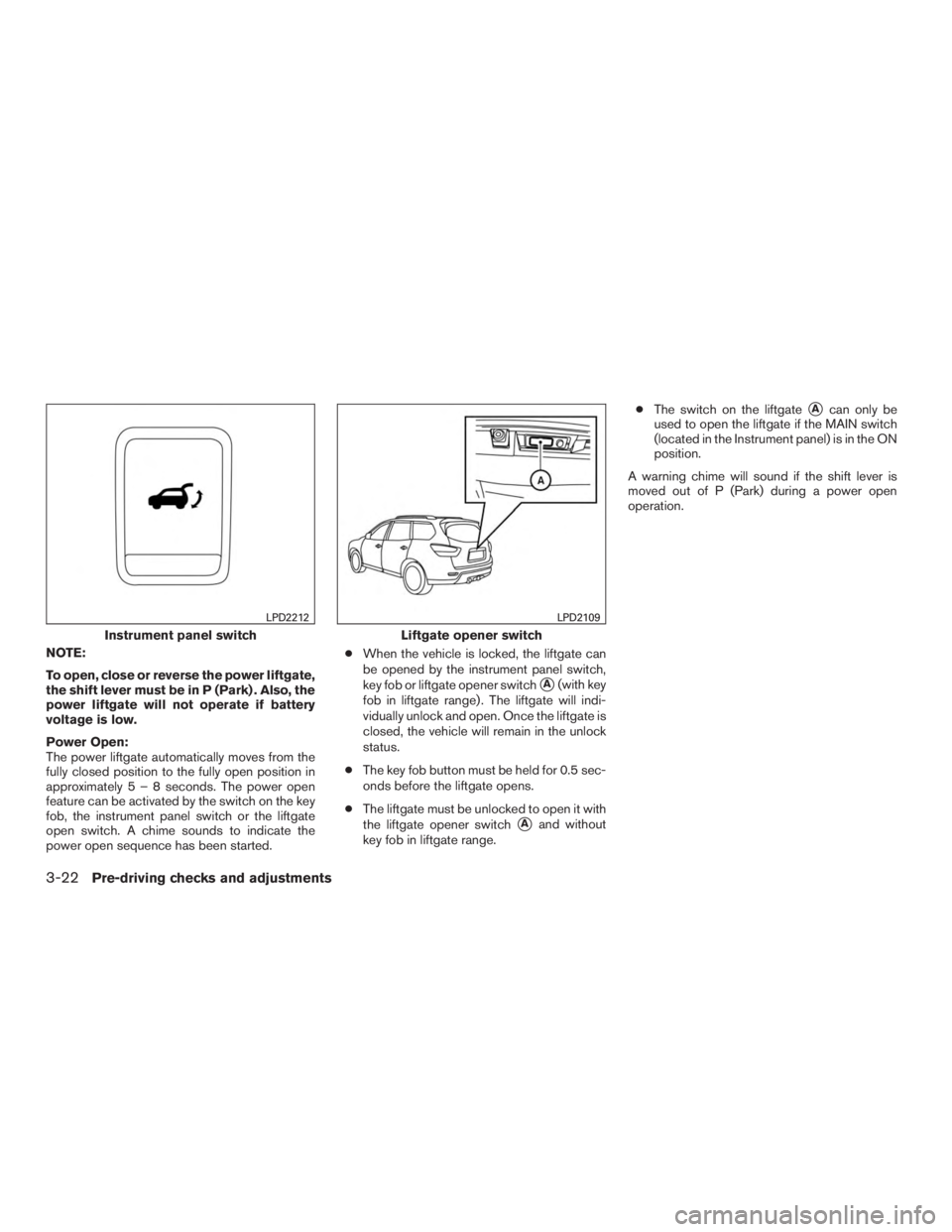 NISSAN PATHFINDER PLATINUM 2016  Owners Manual 