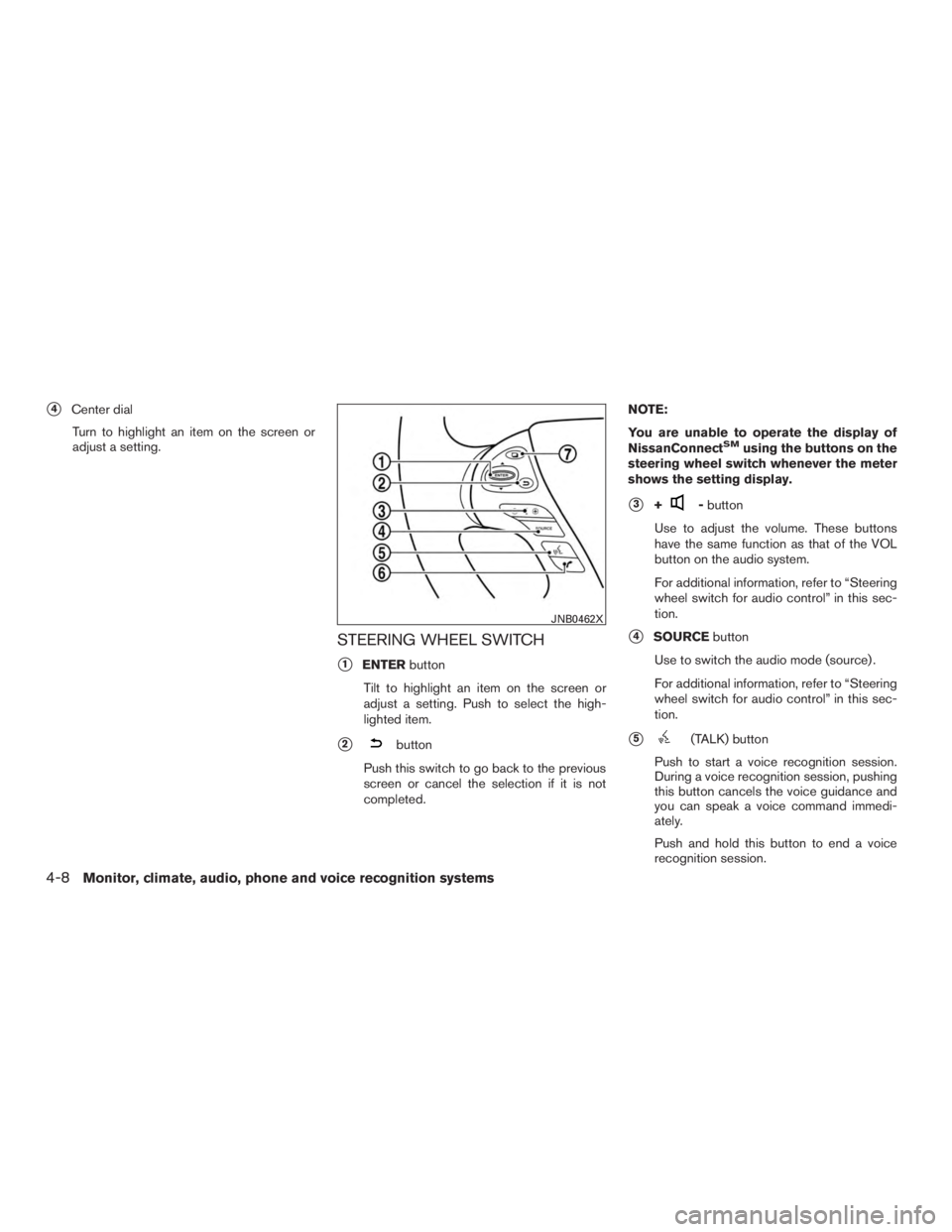 NISSAN PATHFINDER PLATINUM 2016  Owners Manual 
