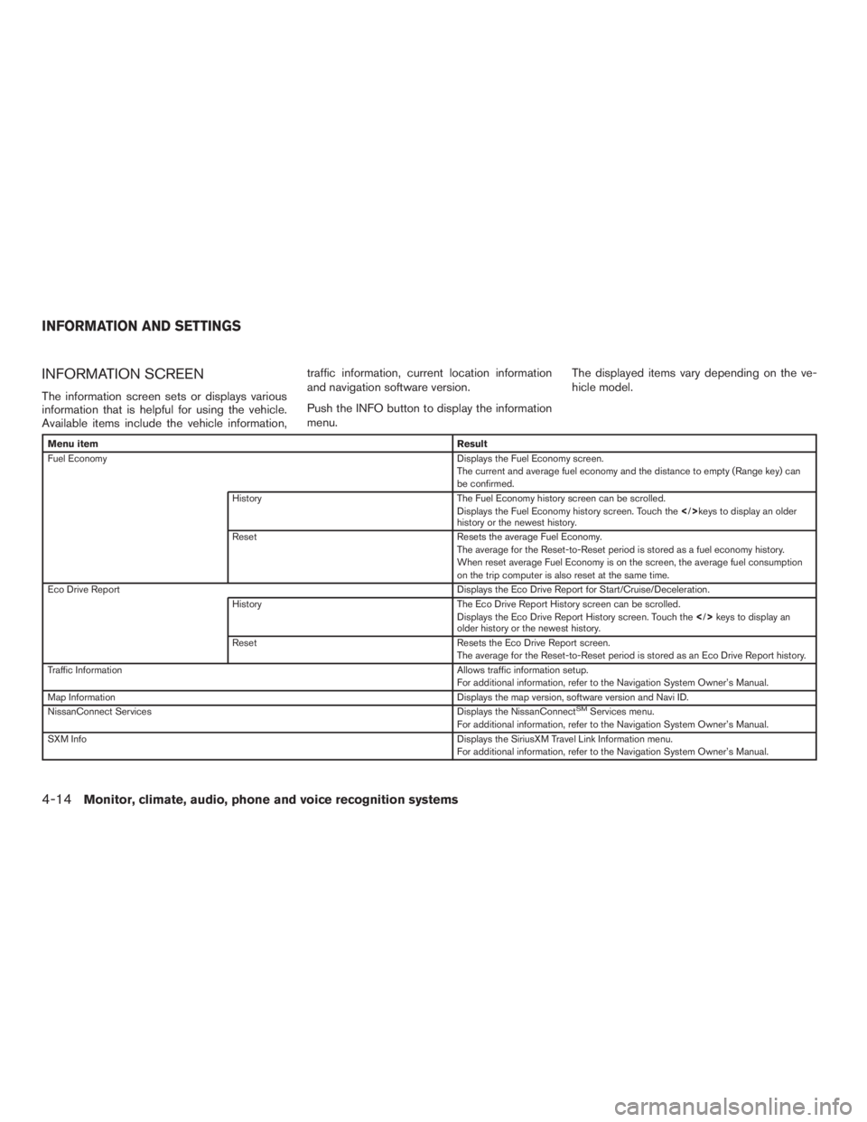 NISSAN PATHFINDER PLATINUM 2016  Owners Manual 