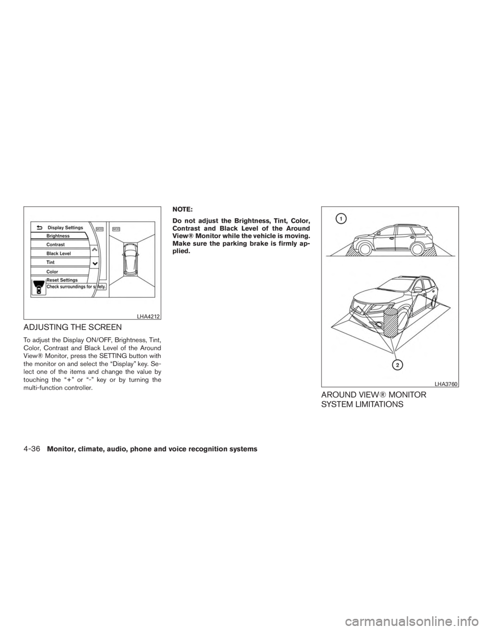 NISSAN PATHFINDER PLATINUM 2016  Owners Manual 