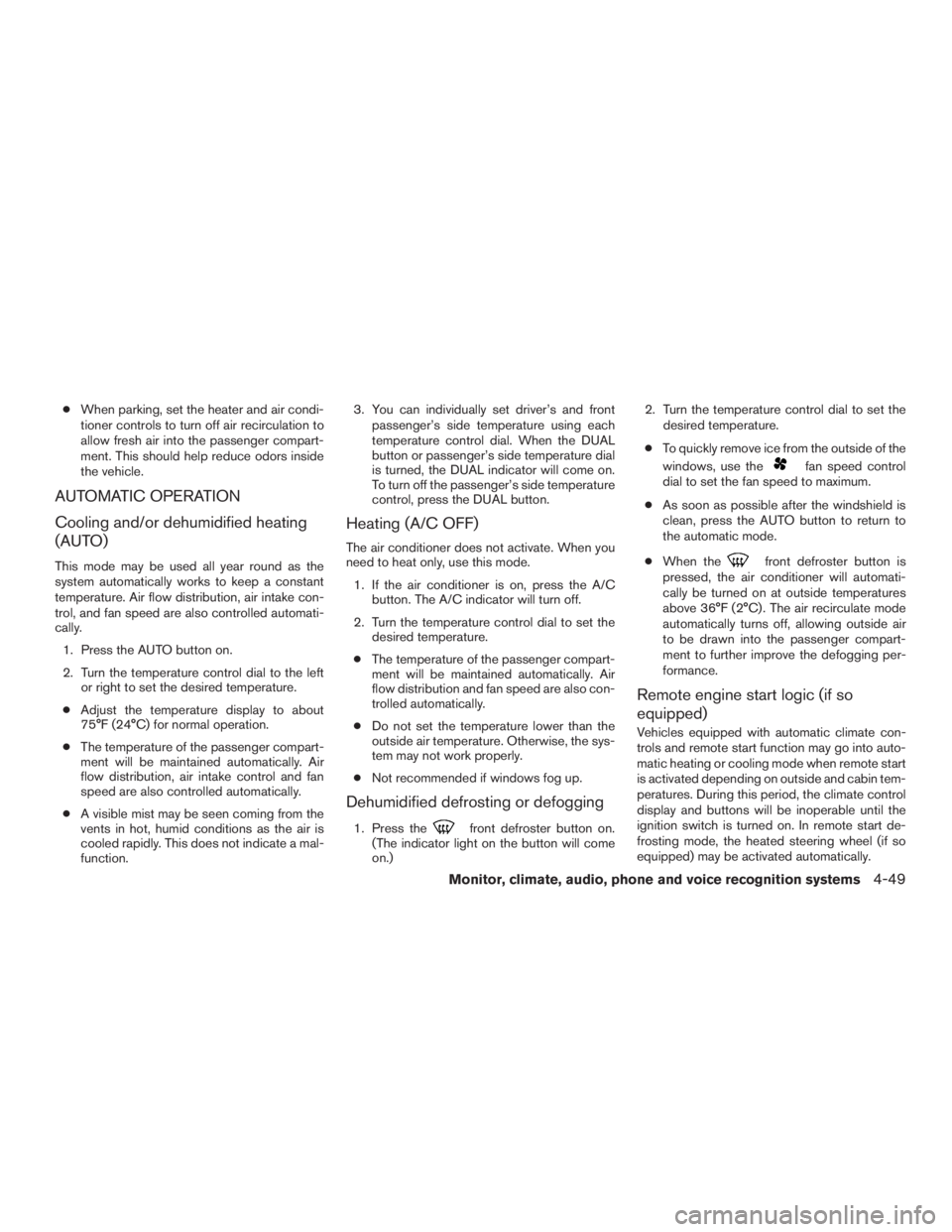 NISSAN PATHFINDER PLATINUM 2016  Owners Manual 