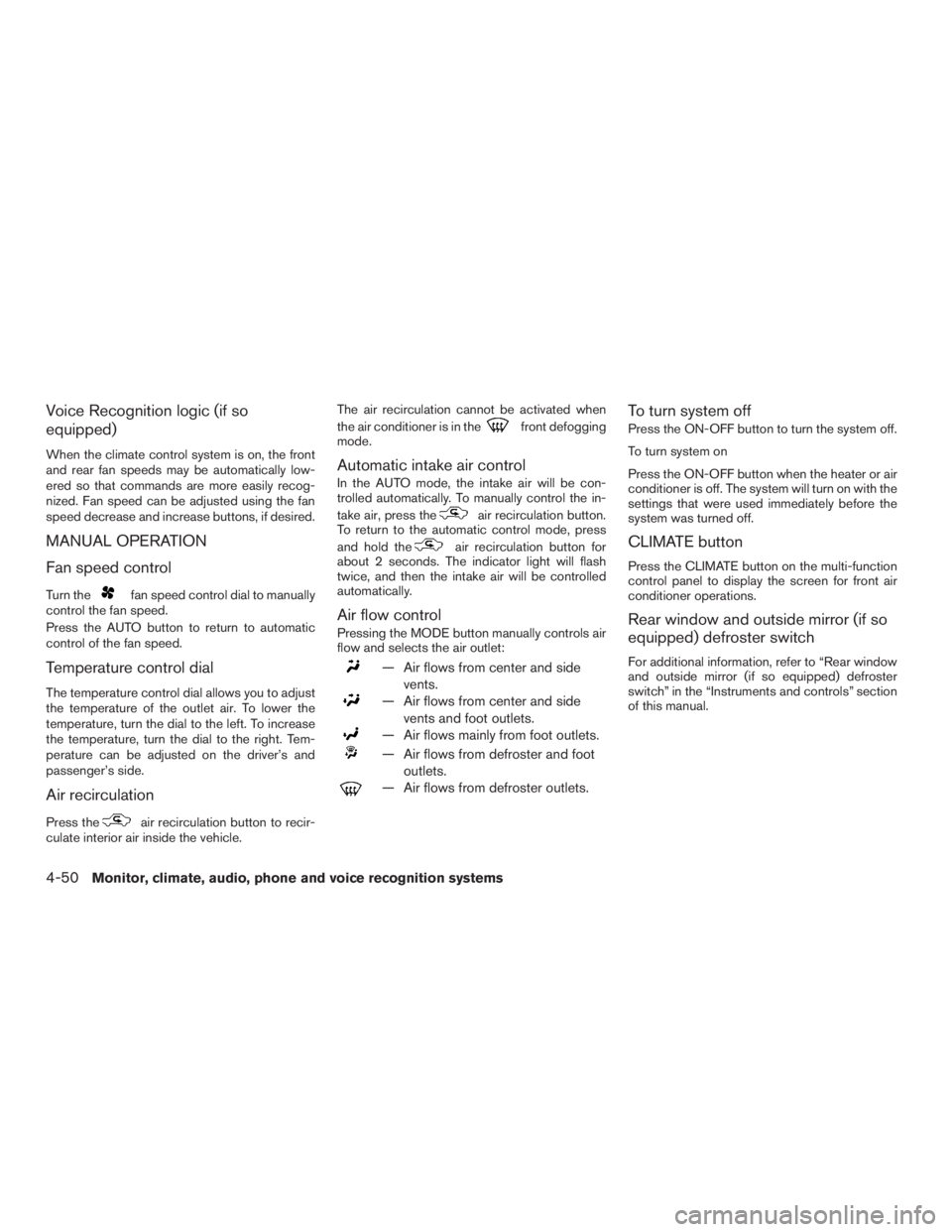NISSAN PATHFINDER PLATINUM 2016  Owners Manual 
