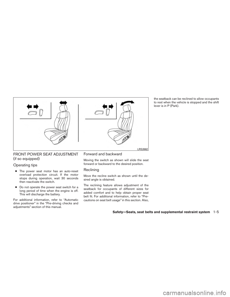 NISSAN PATHFINDER PLATINUM 2016  Owners Manual 