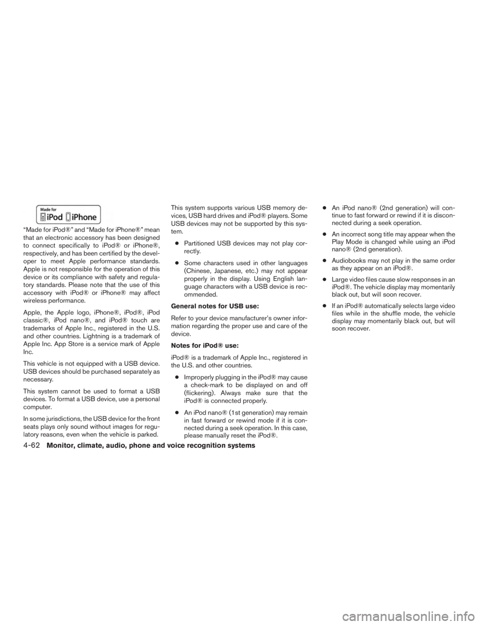 NISSAN PATHFINDER PLATINUM 2016  Owners Manual 