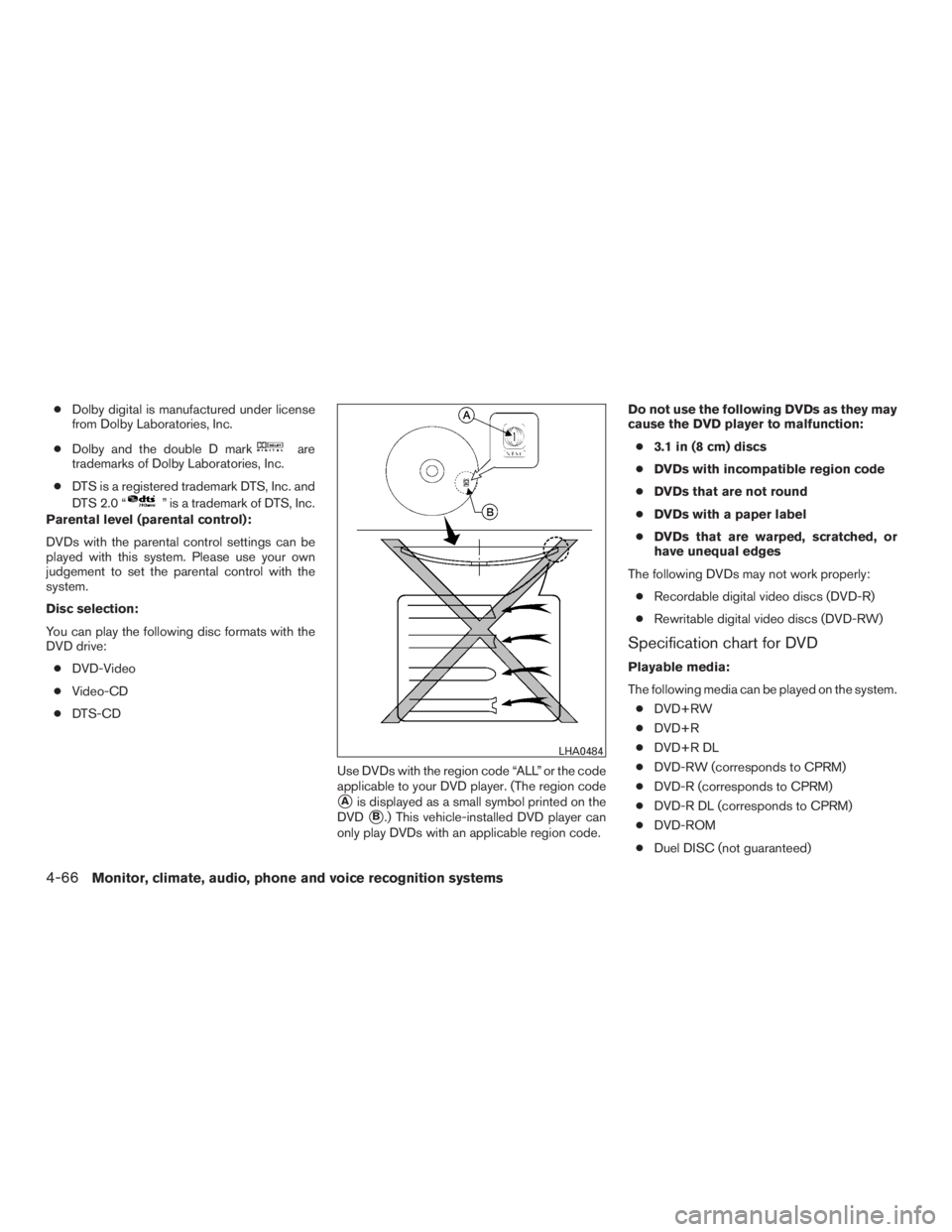 NISSAN PATHFINDER PLATINUM 2016  Owners Manual 