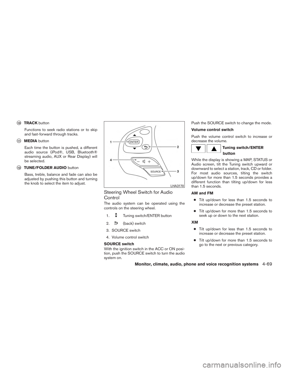 NISSAN PATHFINDER PLATINUM 2016  Owners Manual 