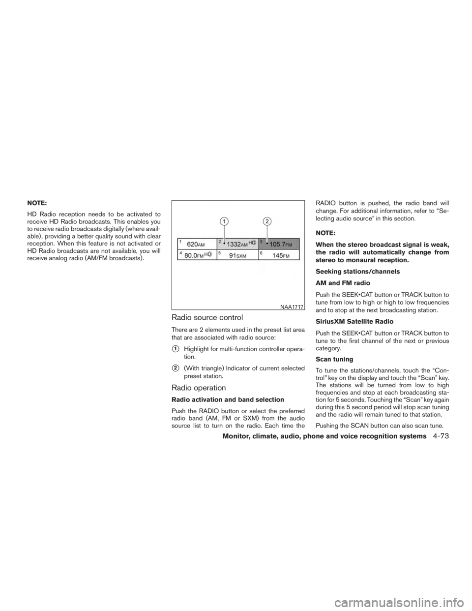 NISSAN PATHFINDER PLATINUM 2016  Owners Manual 