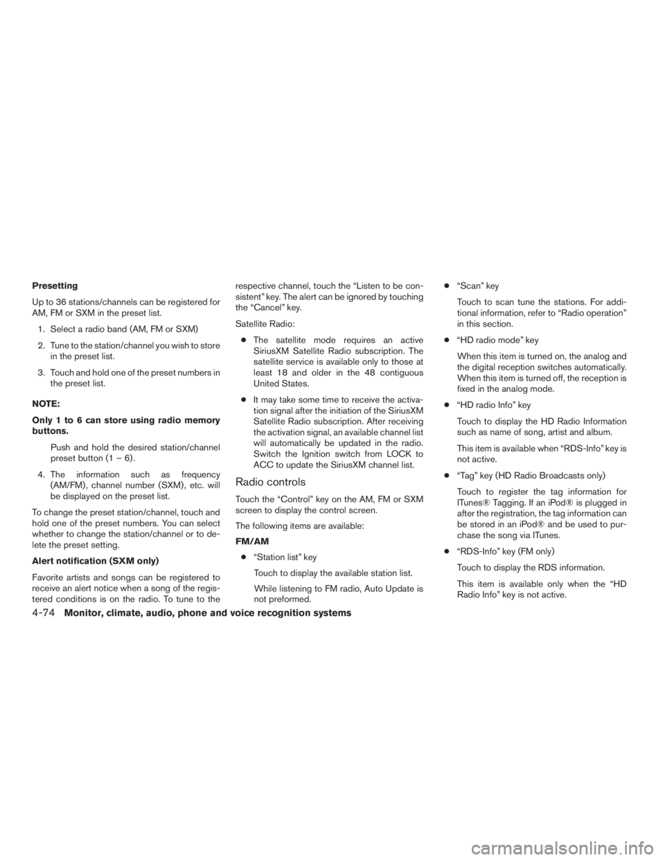 NISSAN PATHFINDER PLATINUM 2016  Owners Manual 