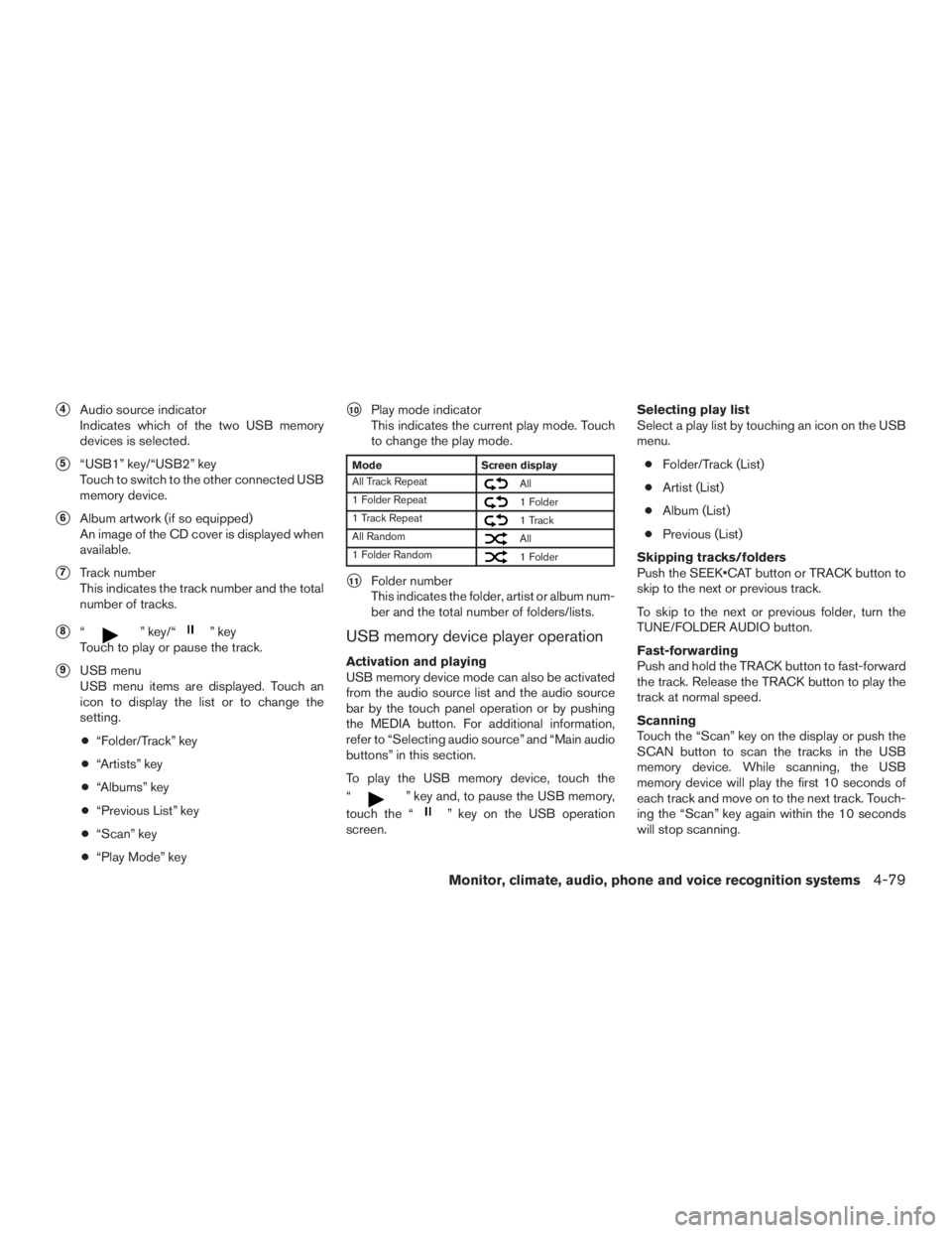 NISSAN PATHFINDER PLATINUM 2016  Owners Manual 