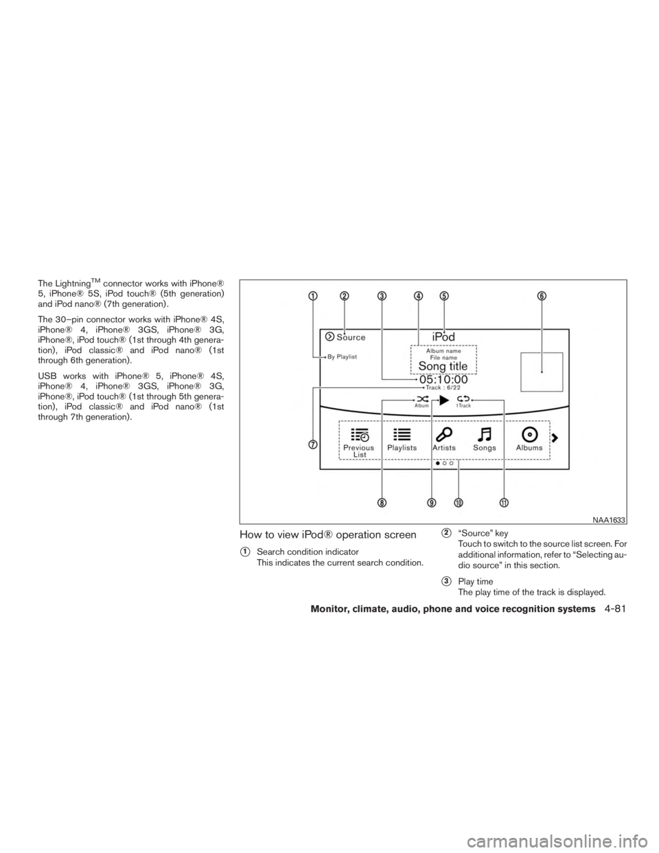 NISSAN PATHFINDER PLATINUM 2016  Owners Manual 