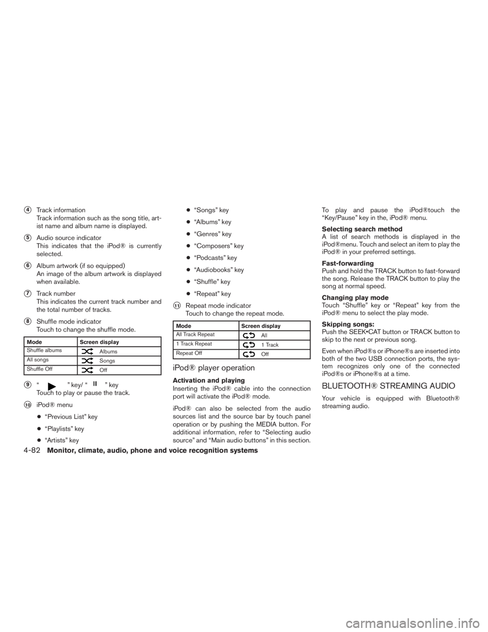 NISSAN PATHFINDER PLATINUM 2016  Owners Manual 
