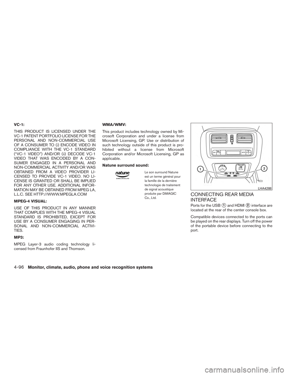 NISSAN PATHFINDER PLATINUM 2016  Owners Manual 