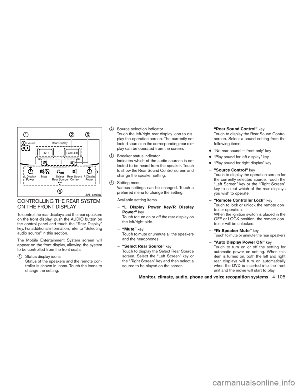 NISSAN PATHFINDER PLATINUM 2016  Owners Manual 