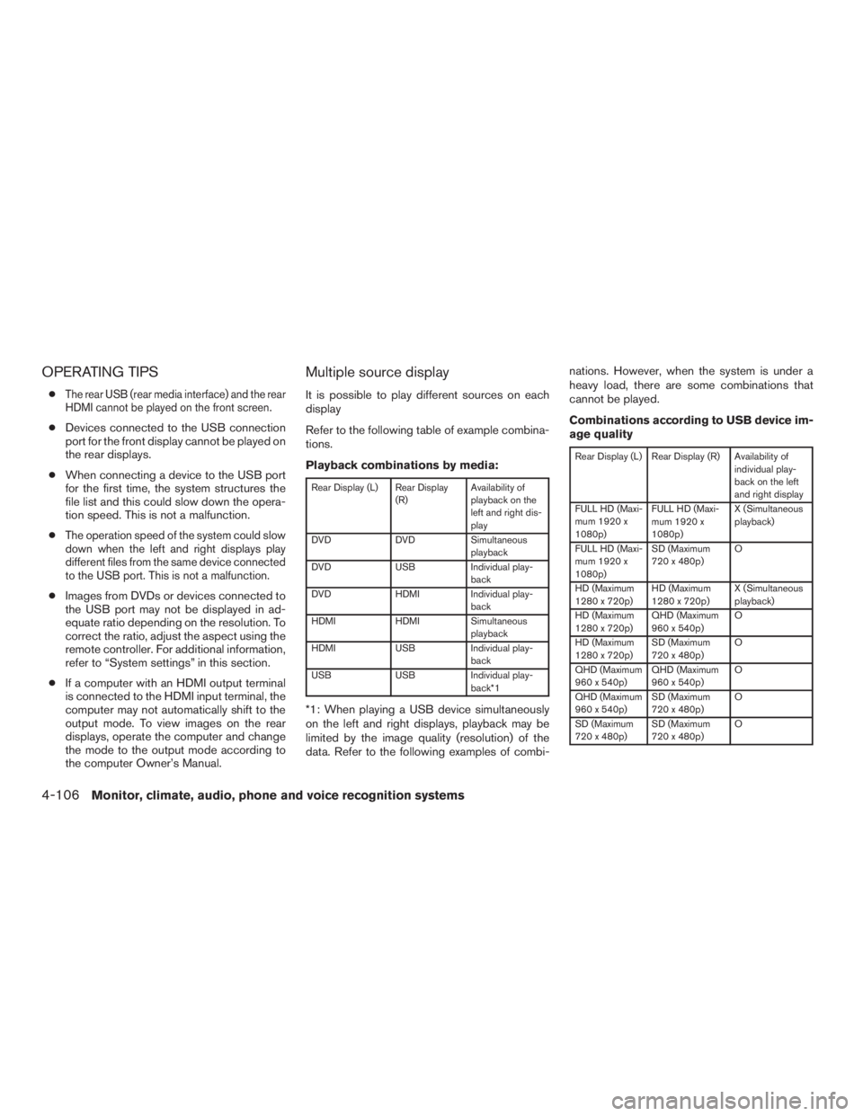NISSAN PATHFINDER PLATINUM 2016  Owners Manual 