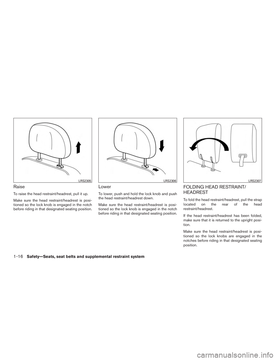 NISSAN PATHFINDER PLATINUM 2016  Owners Manual 