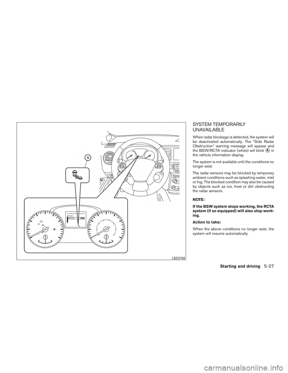 NISSAN PATHFINDER PLATINUM 2016  Owners Manual 