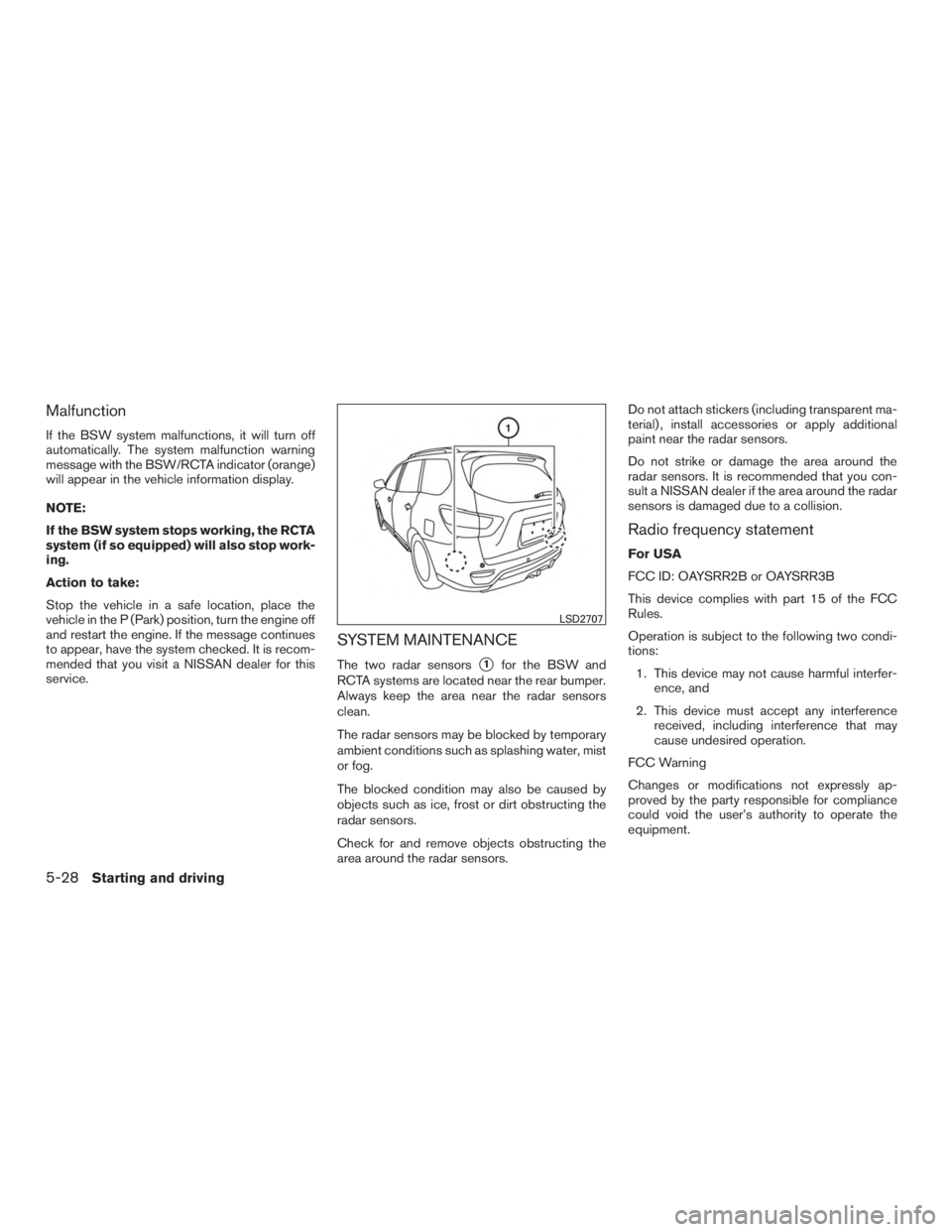 NISSAN PATHFINDER PLATINUM 2016  Owners Manual 