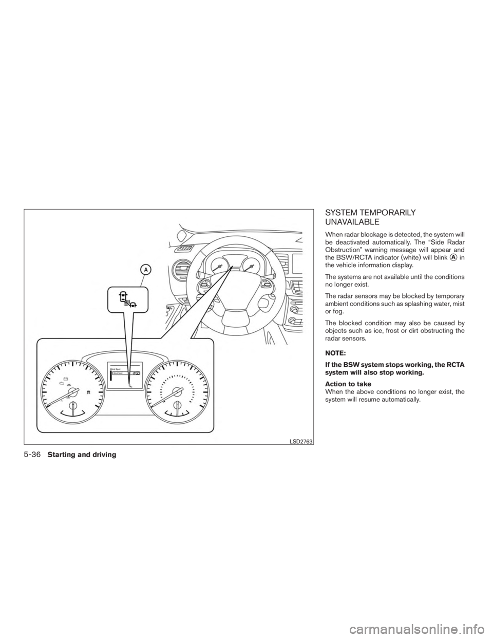 NISSAN PATHFINDER PLATINUM 2016  Owners Manual 