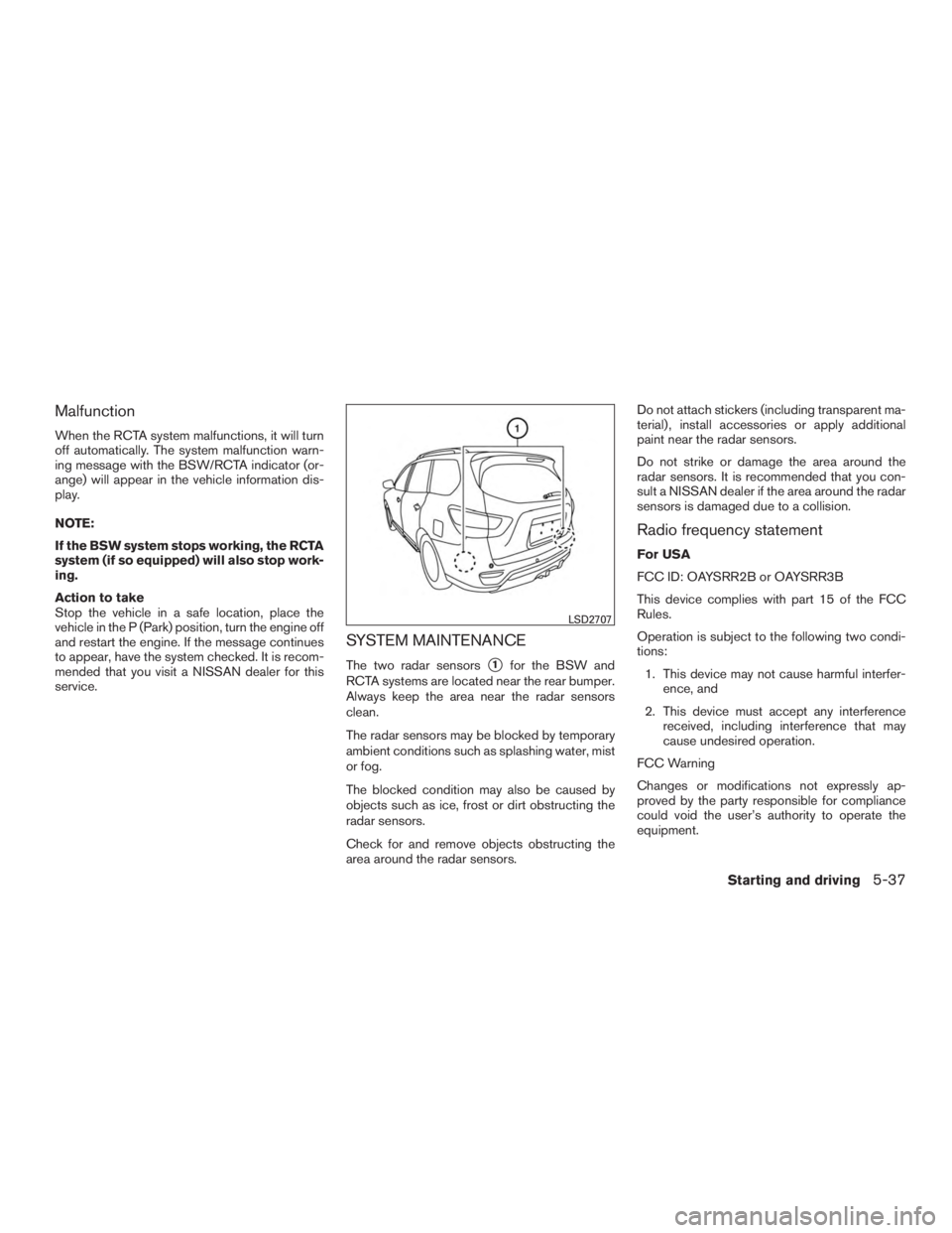 NISSAN PATHFINDER PLATINUM 2016  Owners Manual 