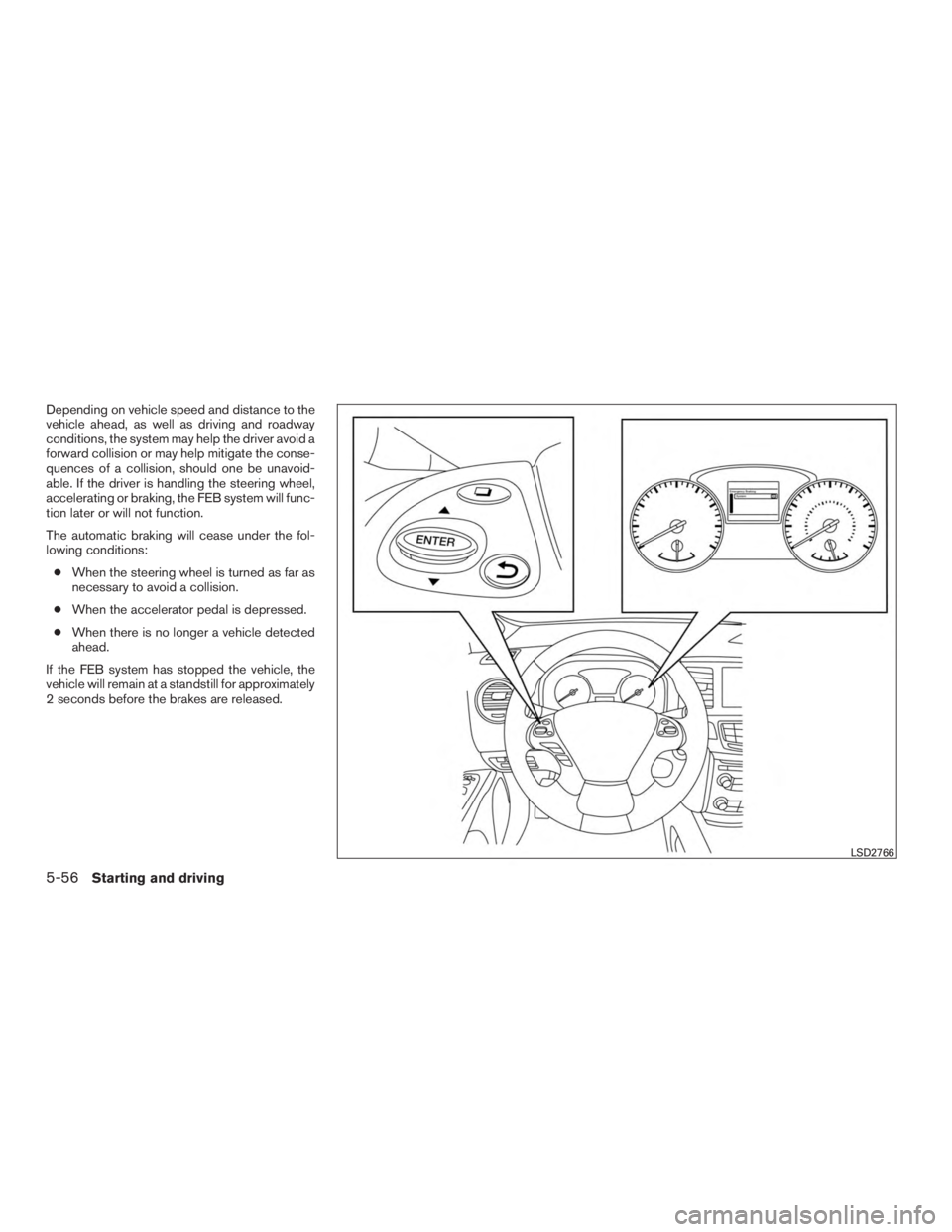 NISSAN PATHFINDER PLATINUM 2016  Owners Manual 