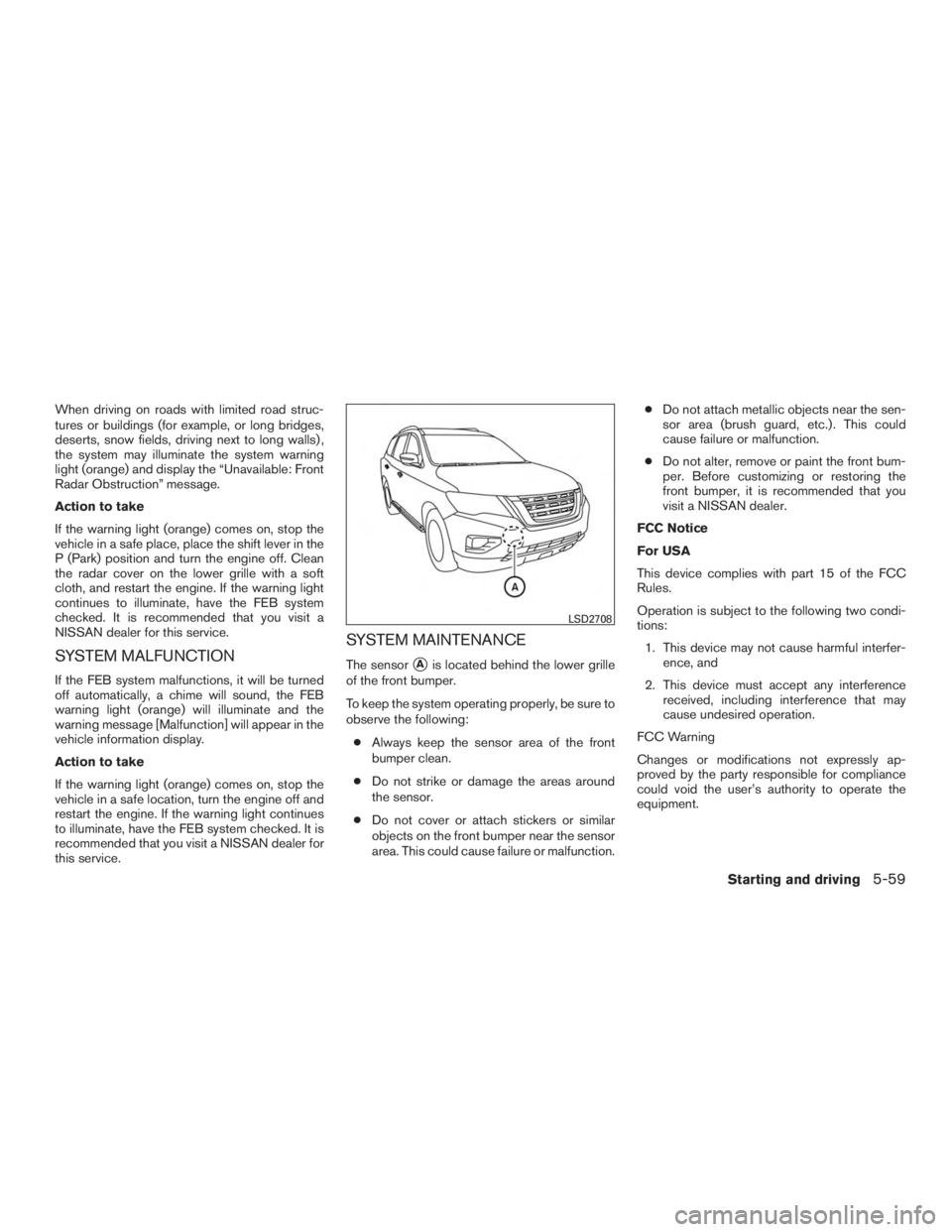 NISSAN PATHFINDER PLATINUM 2016  Owners Manual 