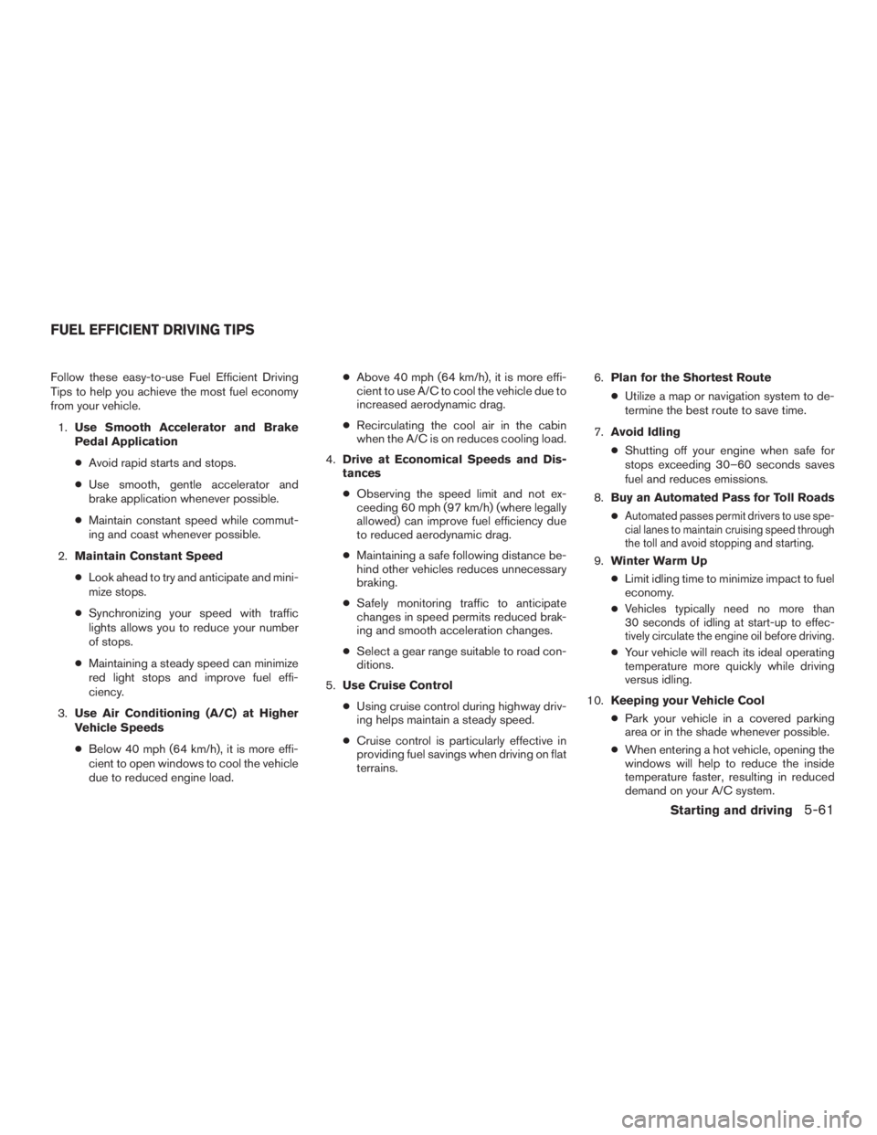 NISSAN PATHFINDER PLATINUM 2016  Owners Manual 