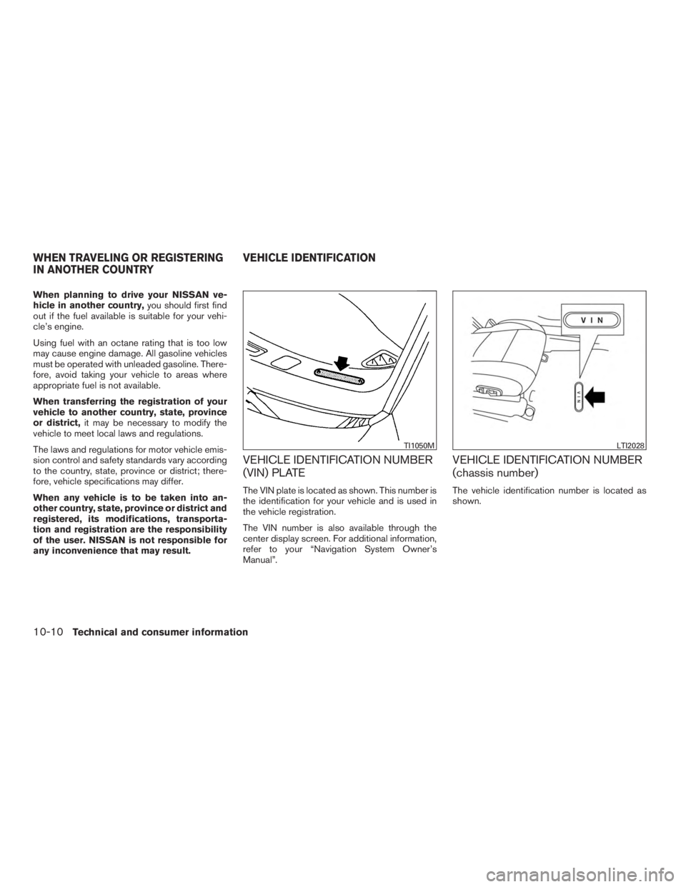 NISSAN PATHFINDER PLATINUM 2016  Owners Manual 