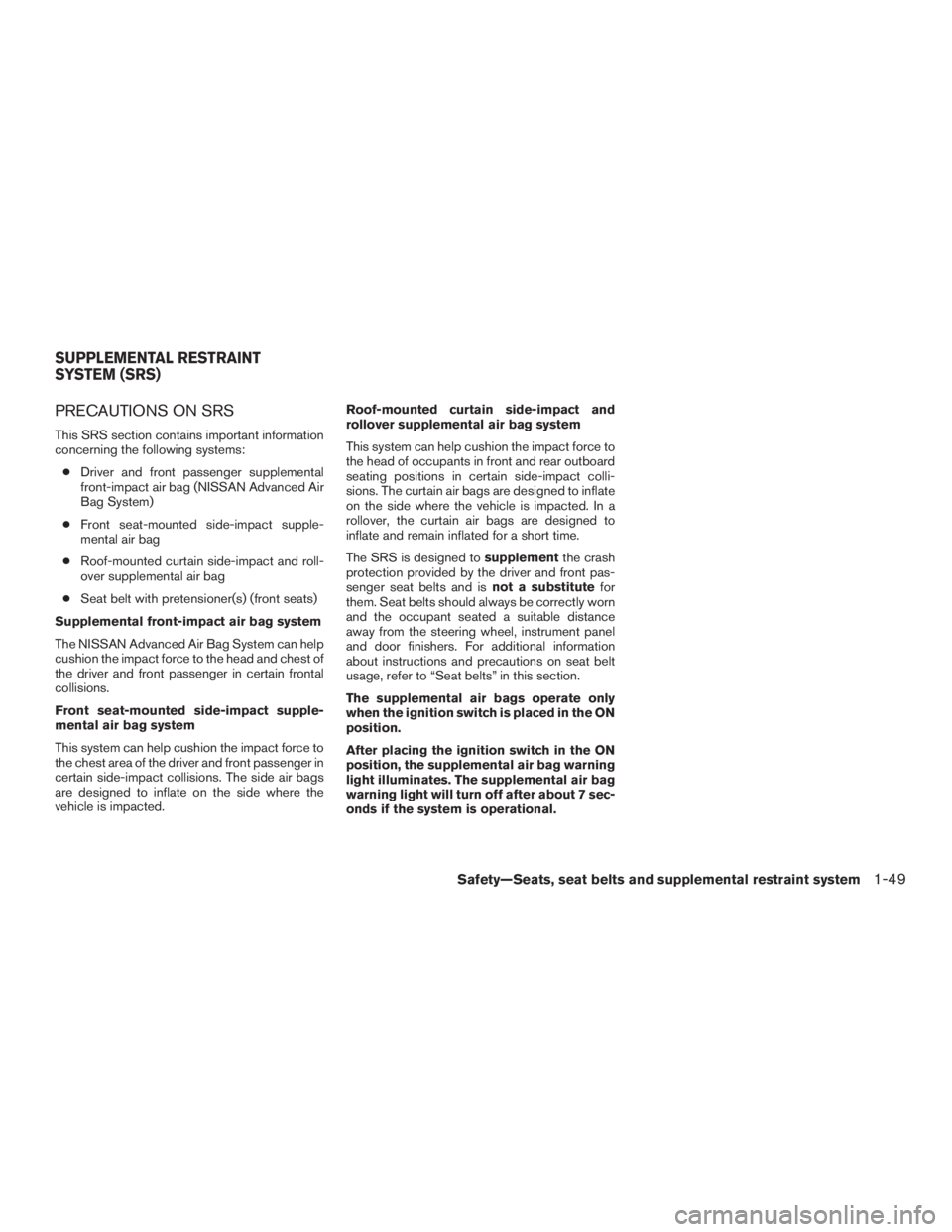 NISSAN PATHFINDER PLATINUM 2016  Owners Manual 