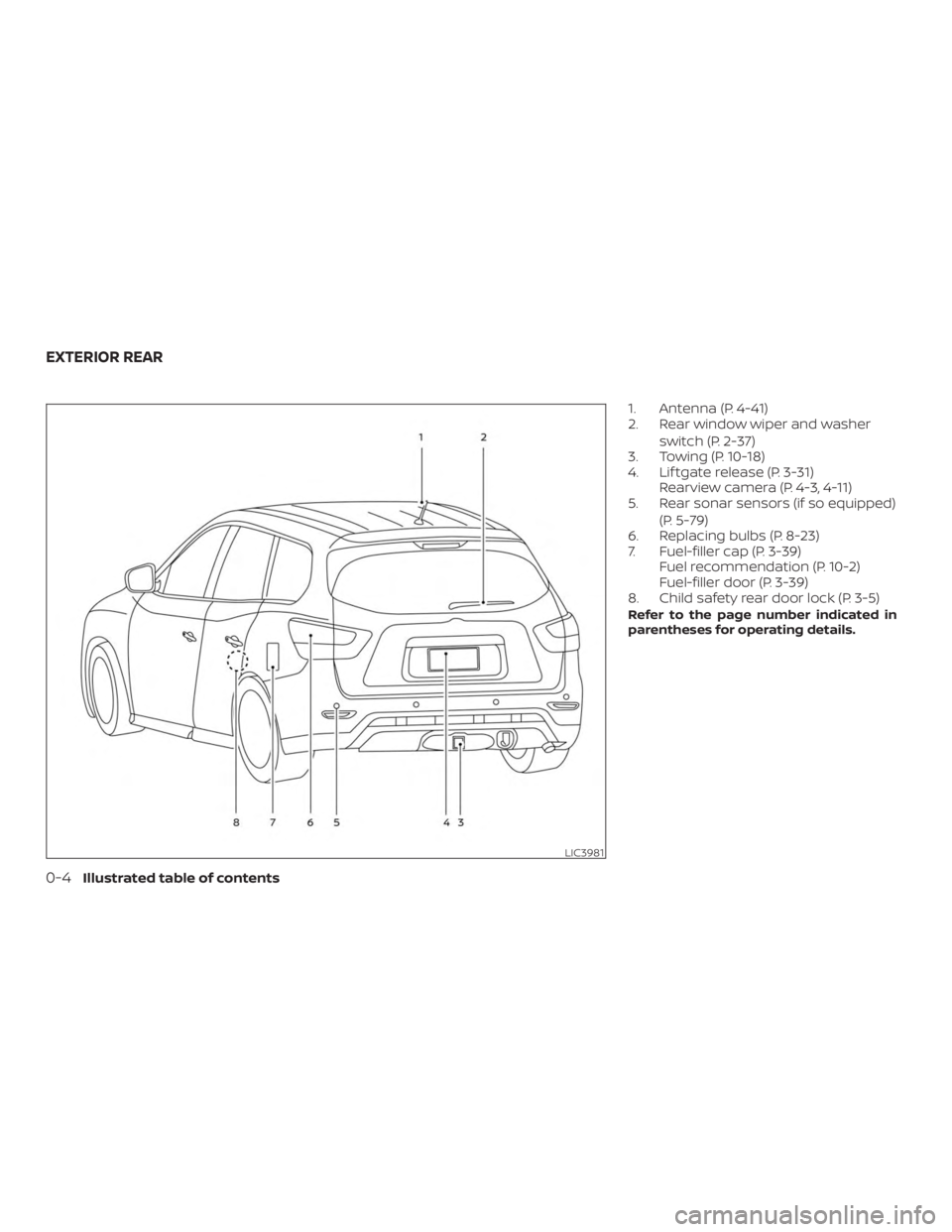 NISSAN PATHFINDER PLATINUM 2018  Owners Manual 