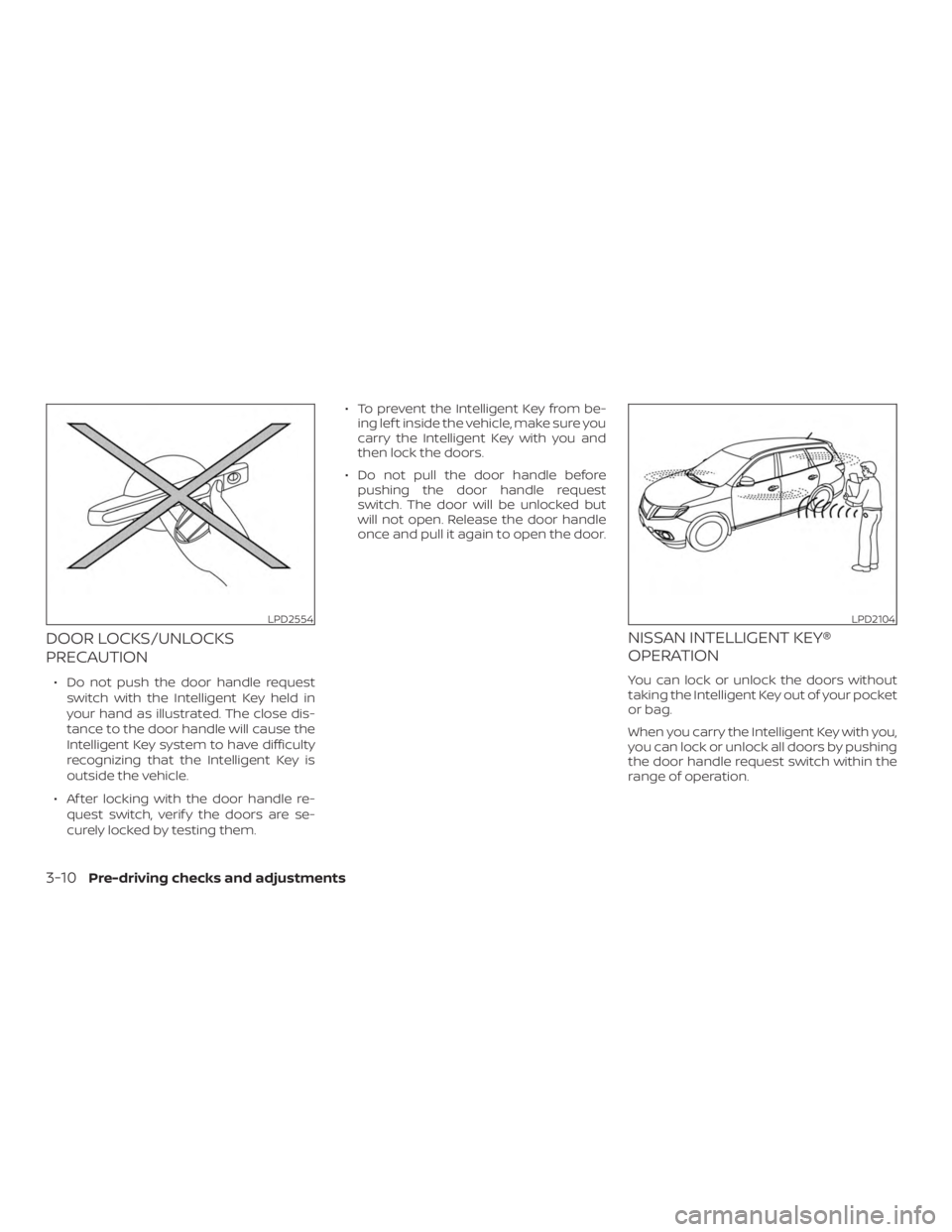 NISSAN PATHFINDER PLATINUM 2018  Owners Manual 