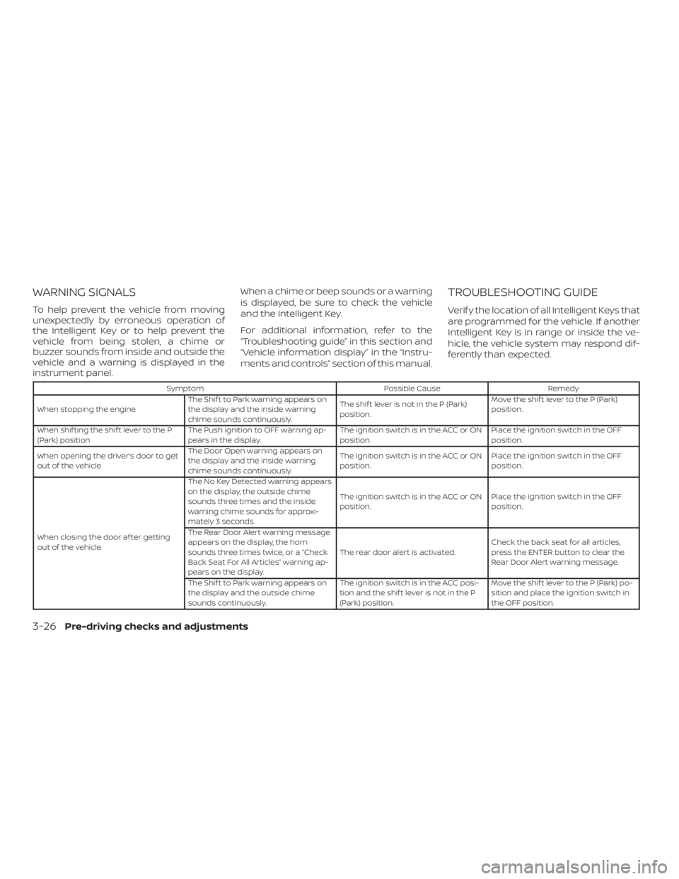 NISSAN PATHFINDER PLATINUM 2018  Owners Manual 