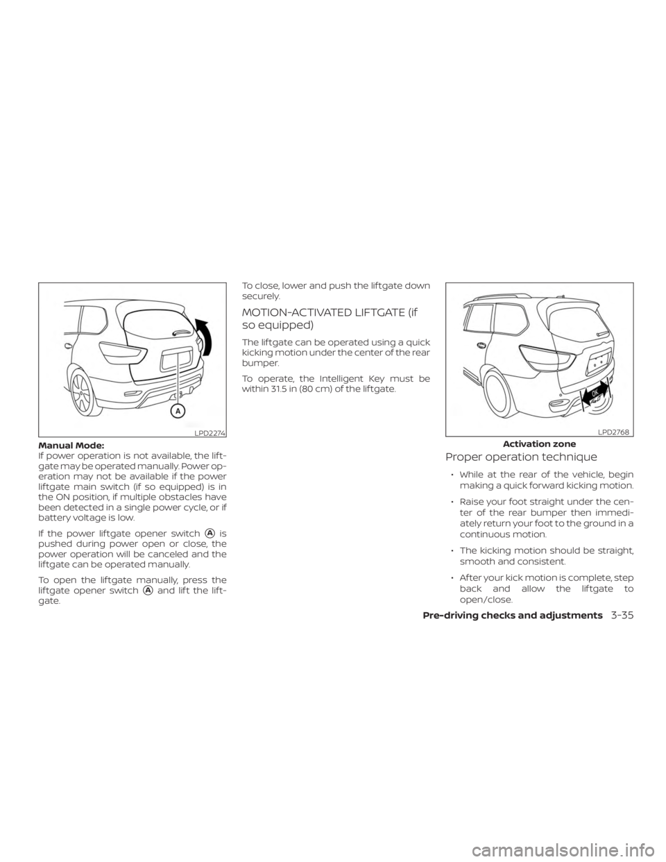 NISSAN PATHFINDER PLATINUM 2018  Owners Manual 