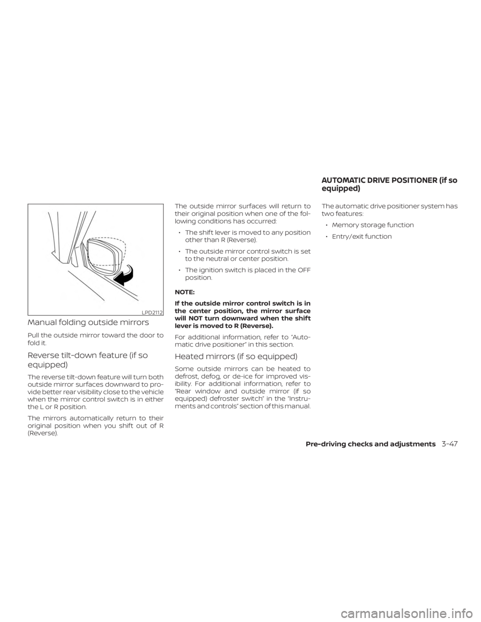 NISSAN PATHFINDER PLATINUM 2018  Owners Manual 