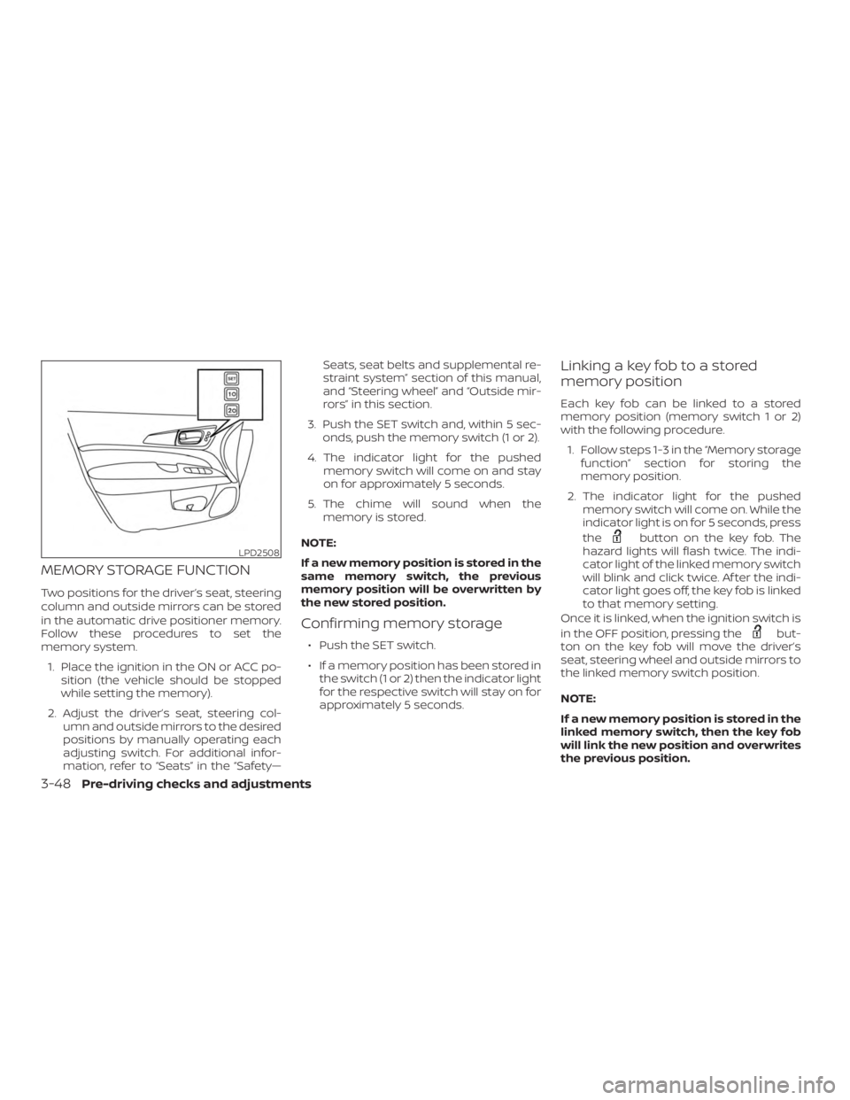 NISSAN PATHFINDER PLATINUM 2018  Owners Manual 