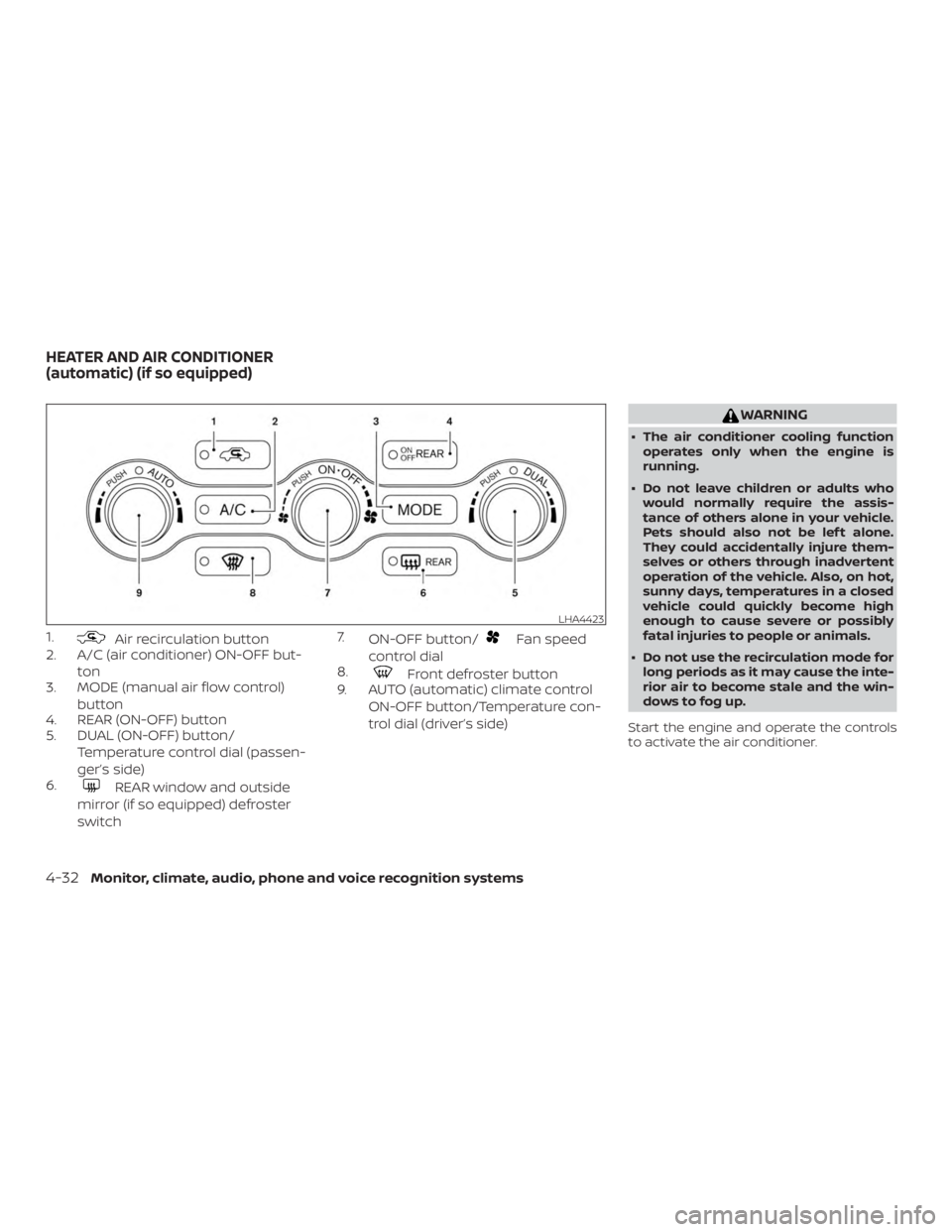 NISSAN PATHFINDER PLATINUM 2018  Owners Manual 1. 