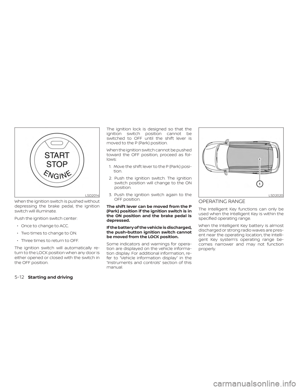 NISSAN PATHFINDER PLATINUM 2018  Owners Manual 