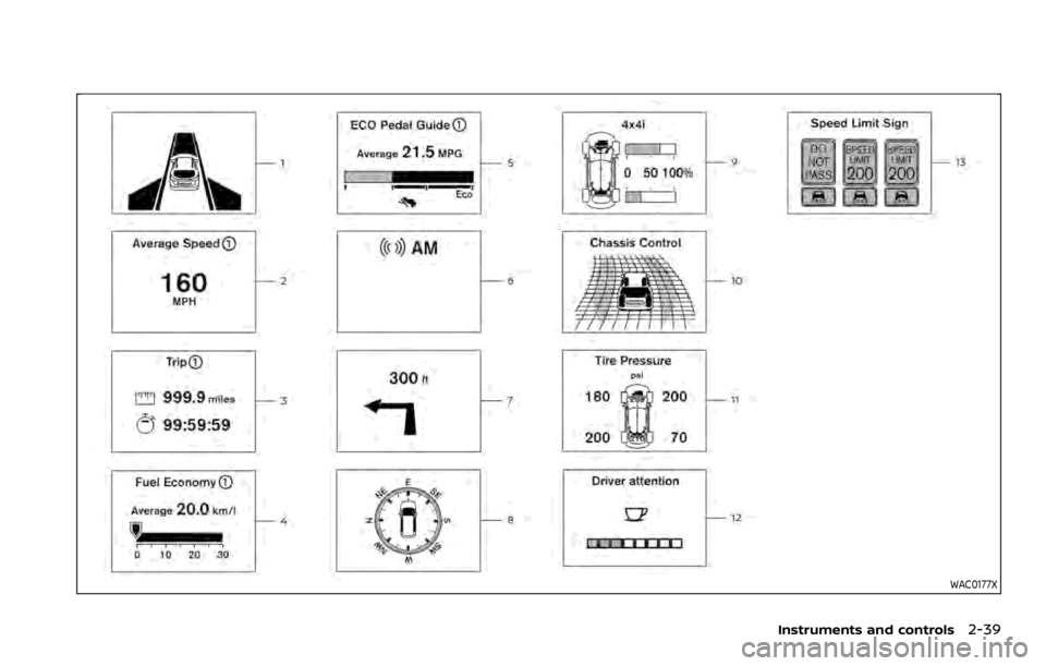 NISSAN ROGUE SPORT 2020  Owners Manual WAC0177X
Instruments and controls2-39 