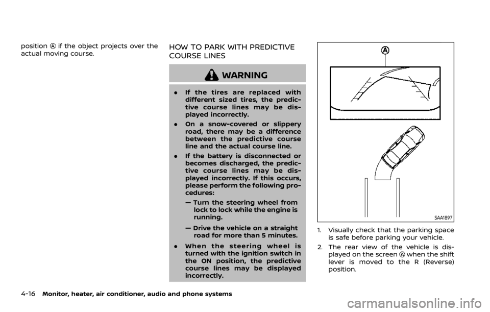 NISSAN ROGUE 2022  Owners Manual position 