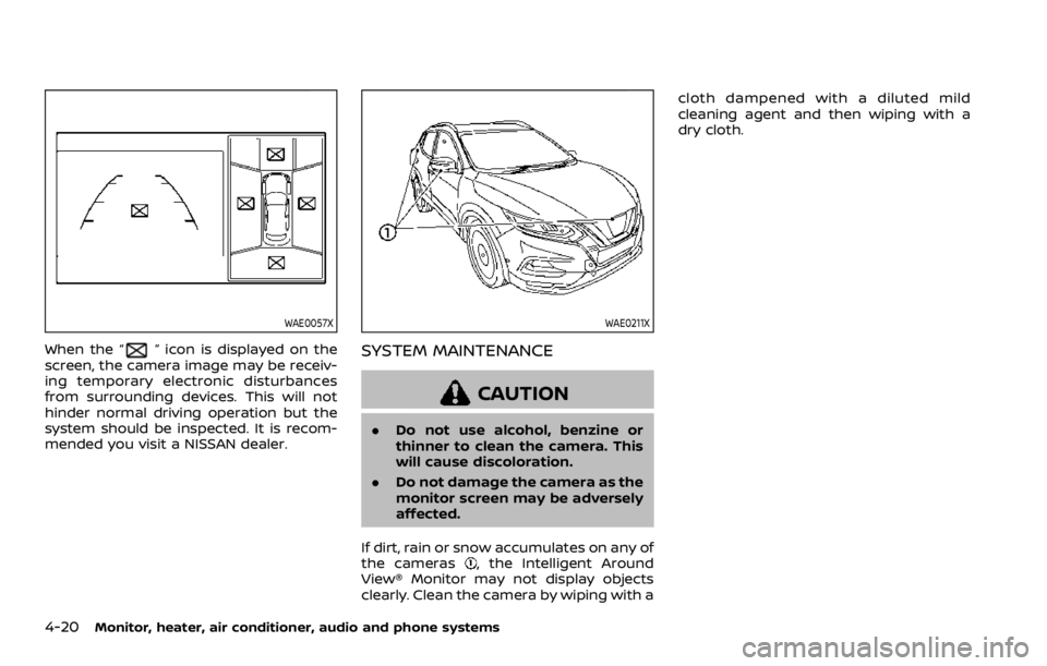 NISSAN ROGUE 2022  Owners Manual WAE0057X
When the “ 